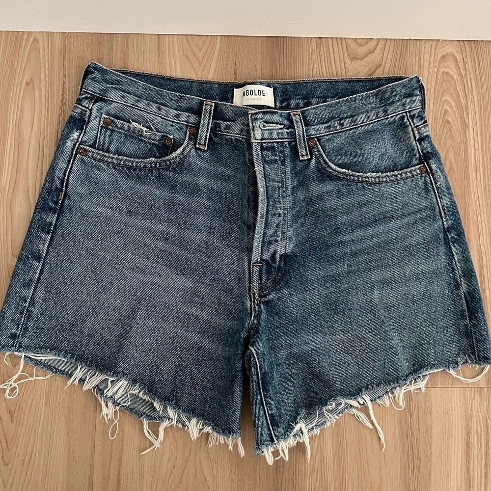 AGOLDE Parker Long Short in Skywave